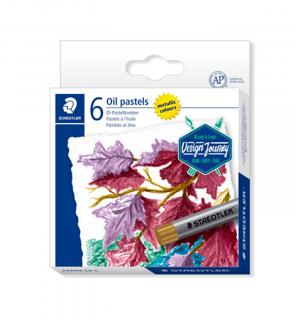 Staedtler - Creioane Colorate Ulei, Metalice 6 cul/set, Staedtler