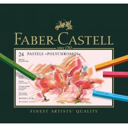 Polychromos Creioane Colorate si Pasteluri - Creioane Pastel 24 Culori Polychromos, Faber-Castell