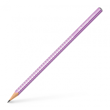 Creioane grafit - Creion Grafit B Sparkle Violet Metalizat 2023, Faber-Castell