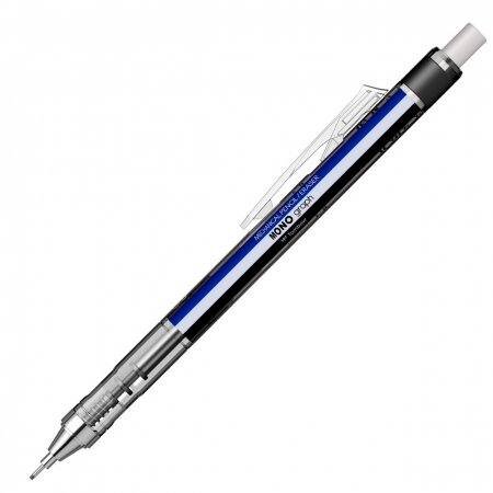 Creion mecanic 0.5 mm Mono Graph White-Blue-Black Tombow [4]