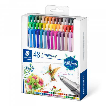 Linere - Set Finelinere Triplus 48 culori Staedtler
