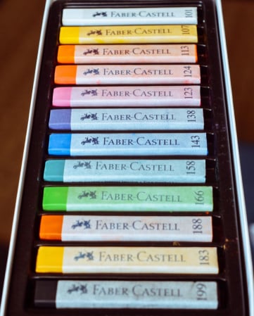 Cutie Creioane Pastel Soft 12 culori Faber-Castell [3]