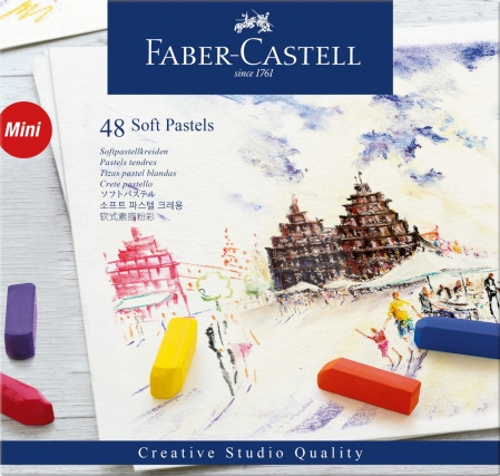 Cutie Creioane Pastel Soft Mini 48 culori Faber-Castell [0]
