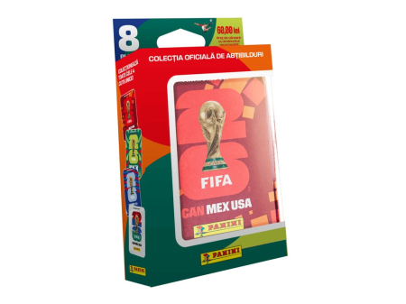 Panini - Cutie metalică cu 8 pachete de abțibilduri Panini FIFA World Cup 2026