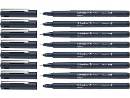 Set 8 buc Fineliner Pictus, Schneider [1]
