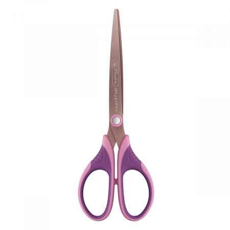 Foarfeci - Foarfeca My.Pen Dreptaci Varf Ascutit 18 CM Roz Mov Herlitz