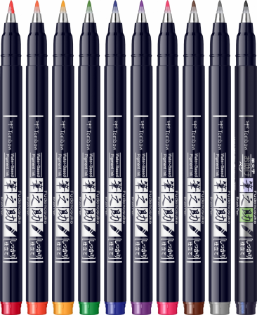 Fudenosuke Hard SET 10 CULORI Tombow [2]