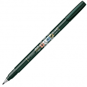 Markere Caligrafie - Marker Caligrafic Soft Fudenosuke Large Writing Black, Tombow