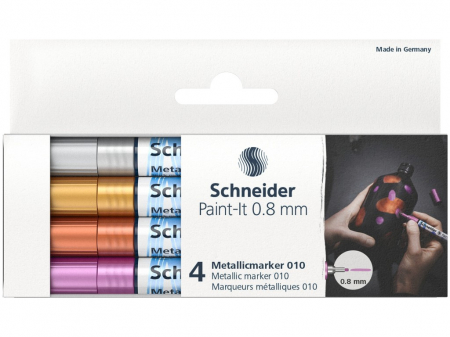 Creative - Set 4 Markere metalice Paint-It 010 0,8 mm Set 1, Schneider
