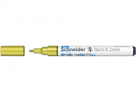 Marker metalic Paint-It 011 Yellow Metallic, 2 mm, Schneider [2]
