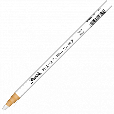 Peel Off China - Marker Portelan si Sticla White Peel off China Sharpie