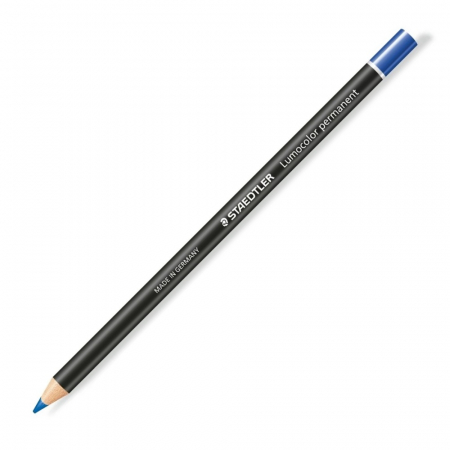 Brand - Marker Uscat Glasochrom Permanent Albastru, Staedtler