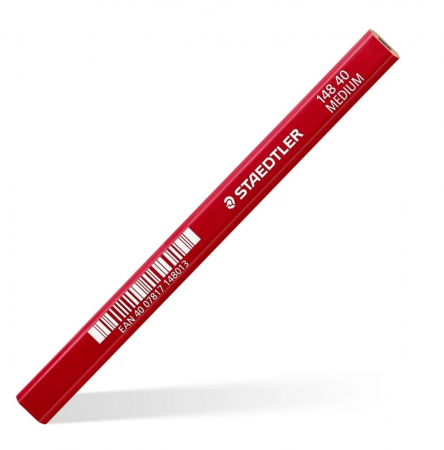 Staedtler - Set 12 buc Creion Tamplarie Hexagonal Tarie Mina Mediu, Staedtler