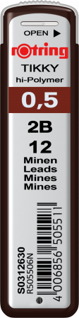 Consumabile Instrumente de Scris - Mine grafit 0.5 2B Rotring