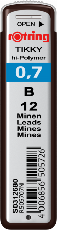 Consumabile Instrumente de Scris - Mine grafit 0.7 B Rotring