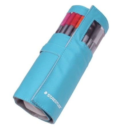 NOU - Penar 20 culori Fineliner Triplus Color Albastru 0.3 mm, Staedtler