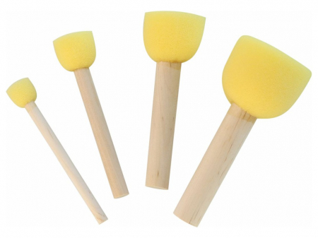 Kreul - Pensule speciale din spuma, 4 buc/set, Kreul