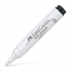 Pitt Artist Pen Varf Rotund - Pitt Artist Pen 2.5 Alb Faber-Castell