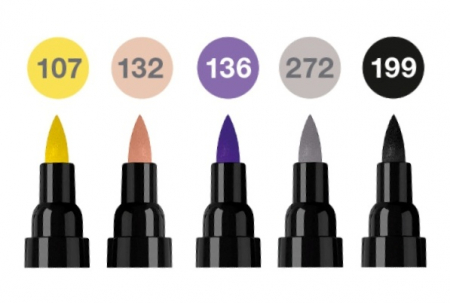 Pitt Artist Pen Dual Marker Fashion Set 5 culori, Faber-Castell [1]