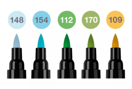 Pitt Artist Pen Dual Marker Animals Set 5 culori, Faber-Castell [1]