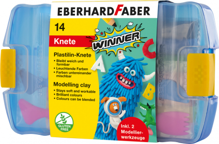 EberhardFaber - PLASTILINA 10 CULORI CUTIE PLASTIC EberhardFaber