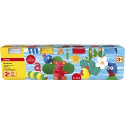EberhardFaber - PLASTILINA MODELAJ 4 CULORI BASIC X 140G CUTIE PLASTIC EberhardFaber