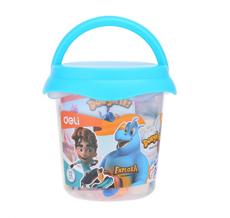 Plastilina, Creta - PLASTILINA SOFT GALETUSA 12 CULORI 160G DELI