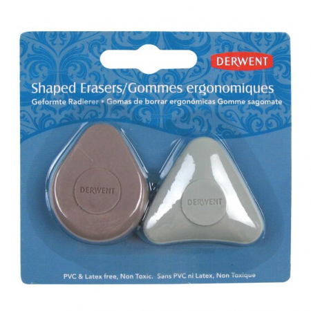 Ascutitori si Radiere - Radiera Ergonomica Diverse Forme 2/Set  Professional, Derwent
