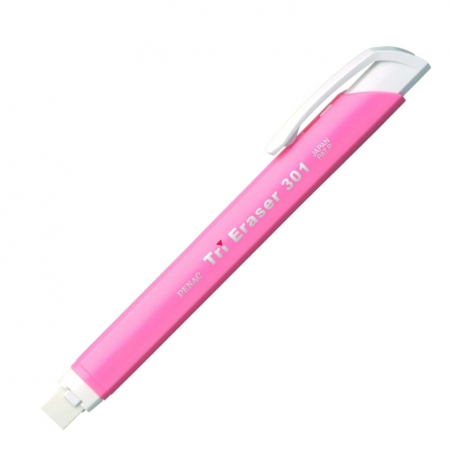 Penac - Radiera Mecanica Cauciuc Tri Eraser, Corp Roz, Penac