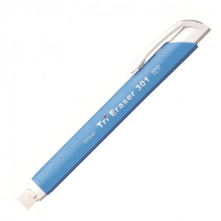 Penac - Radiera Mecanica Cauciuc Tri Eraser, Corp Albastru, Penac