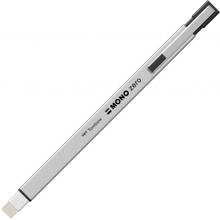 Radiere - Radiera Mono Zero RECTANGLE Metal Silver, Tombow