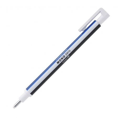 Radiere - Radiera Mono Zero ROUND White/Blue/Black, Tombow