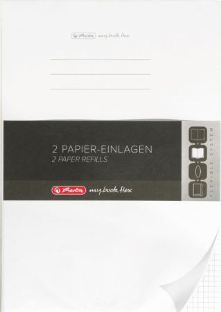 Caiete - Rezerva caiet my.book flex A4, 40 file, patratele, set 5, Herlitz