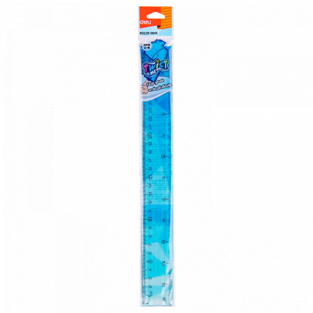 Rigla 30 cm Multicolora Flexibila, Deli [3]