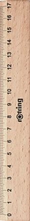 Rigle echere - Rigla Plata Lemn 17 cm Rotring