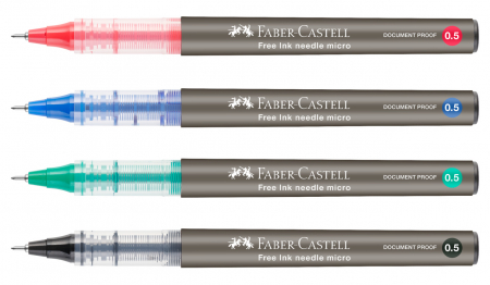 ROLLER FREE INK NEEDLE 0.5MM FABER-CASTELL (4 culori) [2]