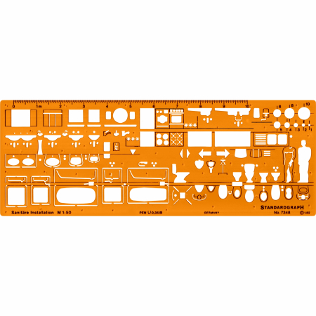 Standardgraph - Sablon Sanitare 1:50, Standardgraph