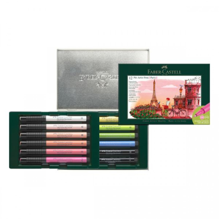 Set 12 Markere Pitt Artist Pen, Cities Edition: Paris, Faber-Castell [1]