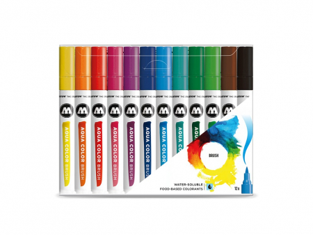 Molotow - Set 12x Aqua Color Brush Basic Set 1, Molotow