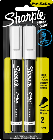 Markere Blackboard - Set 2 Markere Sharpie Creta Lichida Alba Sharpie