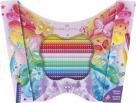Set 20 Creioane Colorate Sparkle Butterfly Faber-Castell [6]