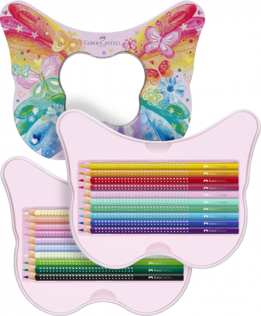 Set 20 Creioane Colorate Sparkle Butterfly Faber-Castell [5]