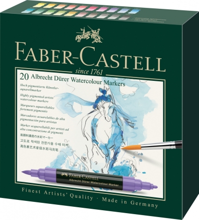 Markere Solubile A.Durer - Set 20 Markere Solubile Albrecht Durer Faber-Castell