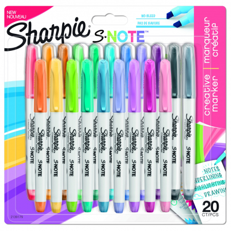 Set 20 Markere Coloring Chisel Sharpie S Note [0]