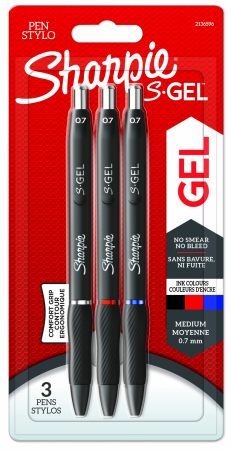 S Gel - Set 3 Pixuri cu gel S-Gel Sharpie
