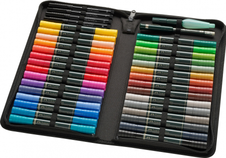 Set 30 Markere Solubile A DURER + 4PAP + Perfect Pencil + Pensula Faber-Castell [2]
