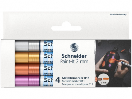 Creative - Set 4x Marker metalic Paint-It 011 2 mm Set 1, Schneider