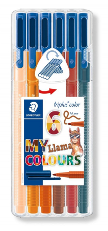 Finelinere - Set 6 culori Carioca Triplus Color 323 LLAMA 1.0 mm Staedtler