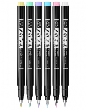Set 6 Fudenosuke Pastel, Tombow [3]