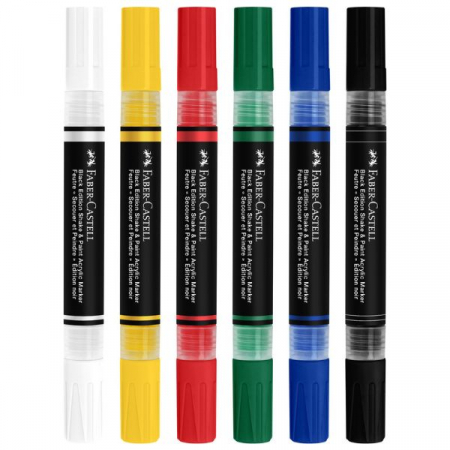 Set 6 Markere Acrilice Shake & Paint,  Culori Clasice – Faber-Castell [2]